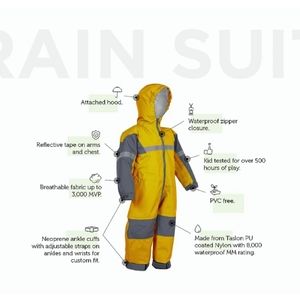 Oaki Rain and Trail Suit 2T